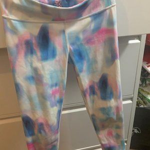 Athleta girl size 12 leggings tye dye